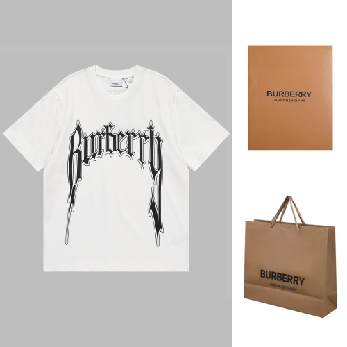 Burberry 2023FW Roman logo cotton short -sleeved T -shirt