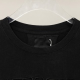 Givenchy 2023GVC letter logo embroidered water washing round collar short -sleeved T -shirt