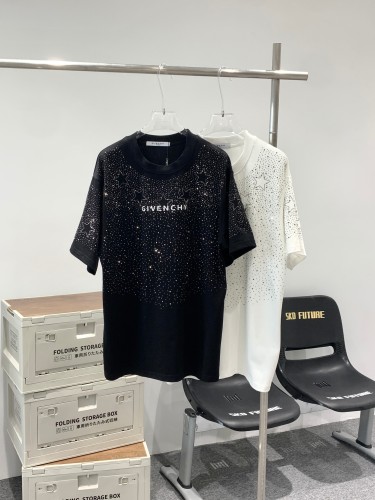 Givenchy 23 full -star hot drill casual short -sleeved T -shirt