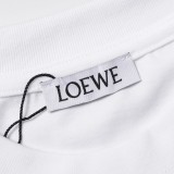 Loewe classic embroidered small label short -sleeved T -shirt