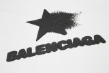 Balenciaga star graffiti short -sleeved couple model