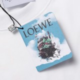 Loewe 23 Early Spring New Product Har's Mobile Castle joint short -sleeved T -shirt