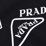 Prada series triangular bid multi -element multi -element print classic basic short sleeve