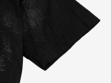 Balenciaga Washing water maple leaf print short -sleeved shirt