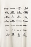 Balenciaga full logo badge classic print short sleeves