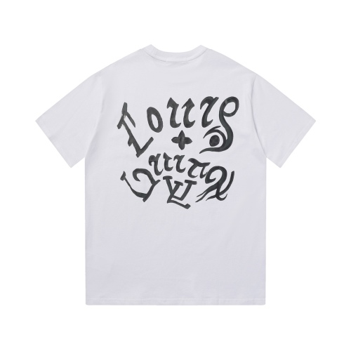 Louis Vuitton 23SS hand -painted graffiti art short -sleeved T -shirt