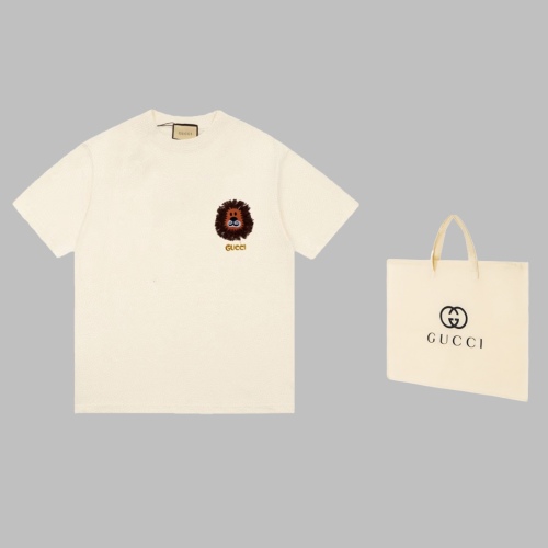 GUCCI limited models small lion short -sleeved short -sleeved T -shirt