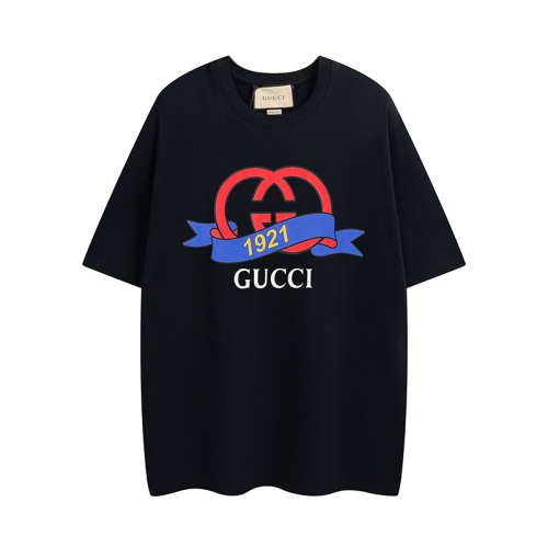 GUCCI 20231921 Letters LOGO T -shirt Couple model