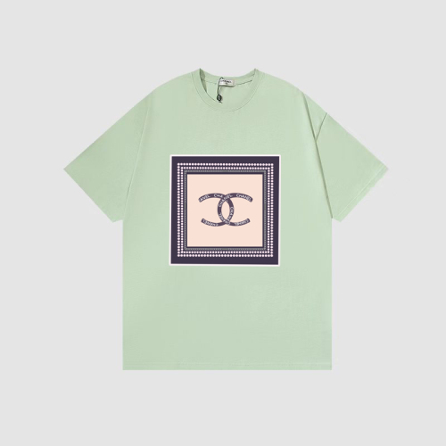 Chanel printing pattern T -shirt