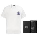 Chrome Hearts Heavy Industry Printing Cross Frequent Pluffy Printing Short Sleeve T 桖