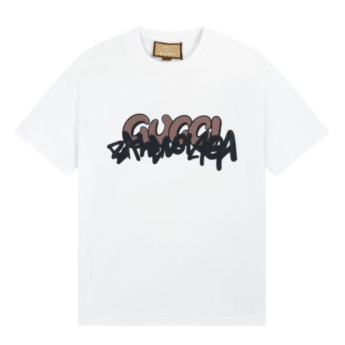 Gucci x Balenciaga joint model limited T -shirt front and back LOGO printing classic simple, fashionable loose version