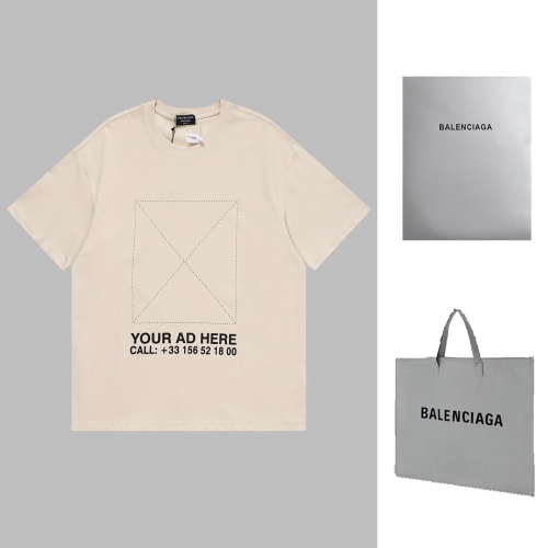 Balenciaga dotted line loose short -sleeved T -shirt