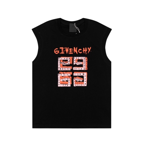 Givenchy 2023ss spring and summer vest givenchy front and back letter logo print pattern short -sleeved T -shirt couple