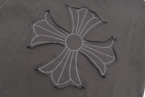 Chrome Hearts Patch Embroidery Senior Boyfriend Gray Powder Cross Frame File Couple Short Sleeve