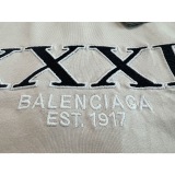 Balenciaga XXXL letter embroidery water washing short sleeves