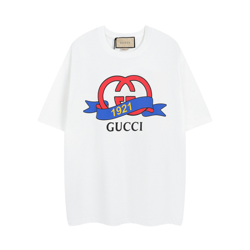 GUCCI 20231921 Letters LOGO T -shirt Couple model