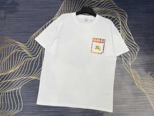 Burberry 2023 Summer Customized Digital Jet Printing Horse Logo Logo couple short -sleeved T -shirt