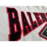 Balenciaga red slogan embroidery short sleeves
