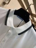 Prada 2023 Summer chest Exquisite Triangle Iron Cotton POLO shirt