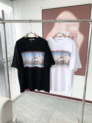 Alexander McQueen 2023 spring and summer couple short -sleeved T -shirt