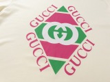 GUCCI Double G diamond -shaped multi -color print logo logo printing