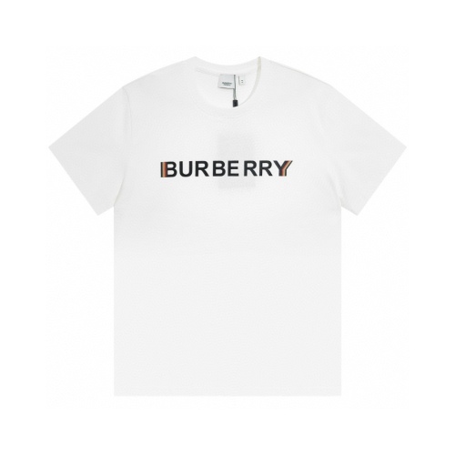 Burberry 23SS classic chest checkered letters B short -sleeved T -shirt