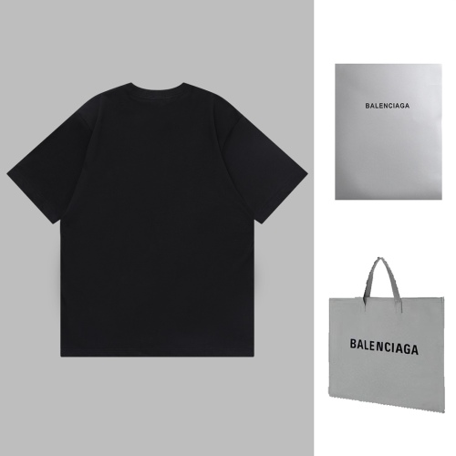 Balenciaga 2023 Spring and Summer Anti -Mirror Image LOGO short -sleeved T -shirt