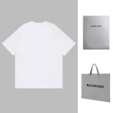 Balenciaga 23ss dual BB mosaic logo short -sleeved T -shirt
