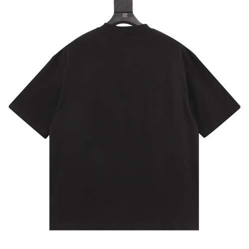 Balenciaga embroidery dual B lock short -sleeved T -shirt