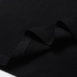 Prada 2023 Summer Custom 260g double -shaped double yarn cotton splicing pocket custom triangle leather chapter logo couple short -sleeved T -shirt
