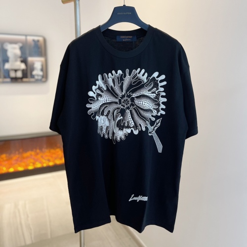 Louis Vuitton Kusama co -branded psychedelic flower graffiti short -sleeved T -shirt