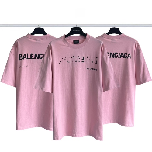 Balenciaga fuzzy shadow LOGO short sleeves