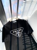 Prada 2023 spring and summer couple short -sleeved T -shirt