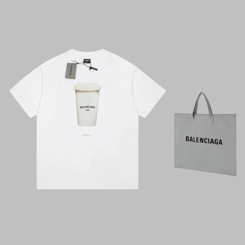 Balenciaga 2023SS plastic cup pattern short sleeves