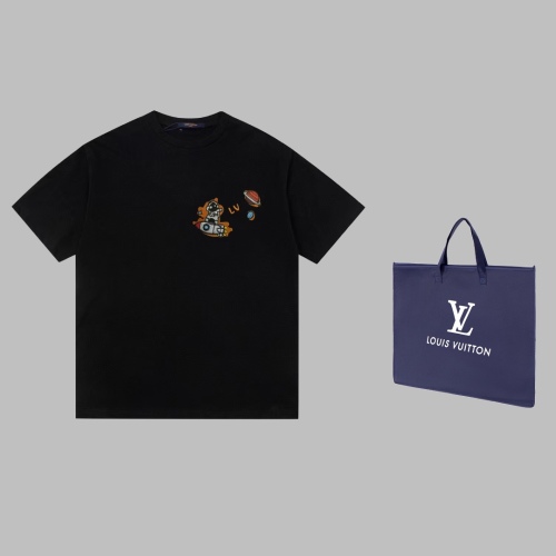 Louis Vuitton limited show astronaut embroidered short -sleeved T -shirt