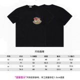 Moncler leather abstract embroidery admitted cloth casual short -sleeved T -shirt
