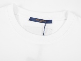 Louis Vuitton 23 LOGO letter circular logo print half -sleeved T -shirt couple model