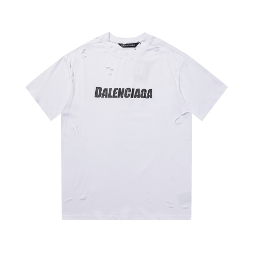 Balenciaga art pornography, crack printed short -sleeved T -shirt