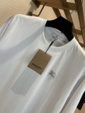 Burberry 2023 Cotton Small Battle Horse Inlays Diamond Maglined Short -sleeved T -shirt couple model