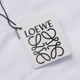 Loewe Loewe big logo pixel element element mosaic embroidered men and women short -sleeved T -shirt