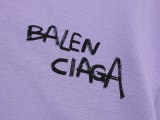 Balenciaga front and rear grass signs to vocal graffiti short -sleeved T -shirt