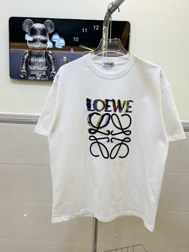 Loewe classic gradient embroidery short -sleeved T -shirt