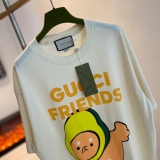 Gucci X Kawaii joint -name avocado short -sleeved T -shirt
