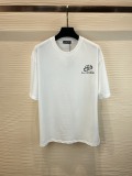 Balenciaga 2023 Summer Double B Yun Duo pulp pattern pure cotton round neck short -sleeved T -shirt