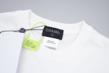 CHANEL 23SS spring and summer alphabet embroidery T -shirt