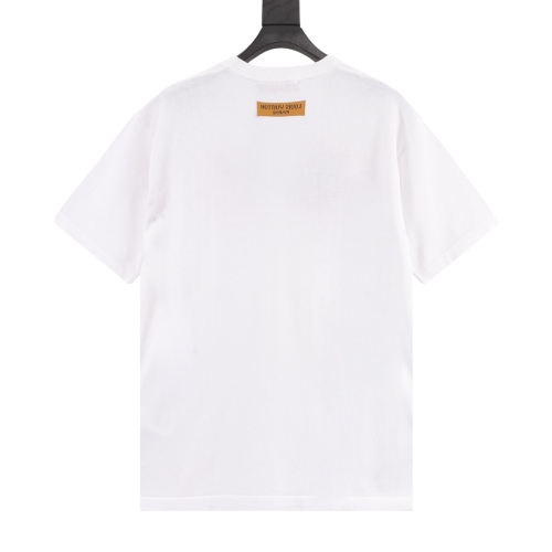 Louis Vuitton embroidery letter logo round neck short sleeves