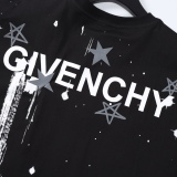 Givenchy pentagram graffiti splash ink letter print short sleeves