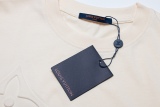 Louis vuitton new product back and fancy alphabet logo round neck short -sleeved couple model