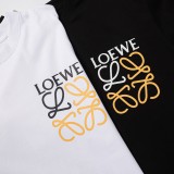LOEWE 23SS classic color matching logo short -sleeved T -shirt couple short -sleeved T -shirt
