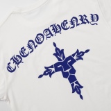 Chrome Hearts Heavy Industry Printing Cross Frequent Pluffy Printing Short Sleeve T 桖
